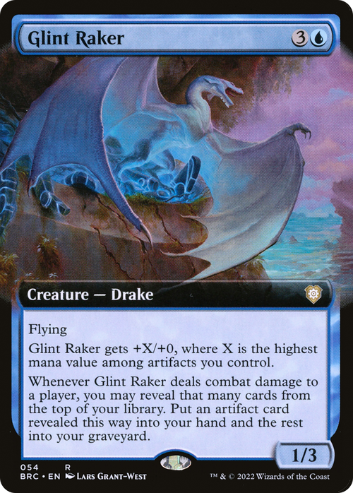 Glint Raker (Extended Art) (BRC-054) - The Brothers' War Commander: (Extended Art)