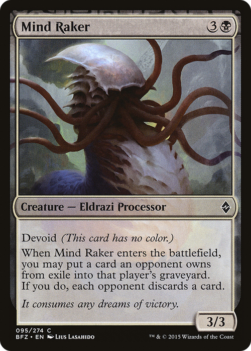 Mind Raker (BFZ-095) - Battle for Zendikar: (devoid)