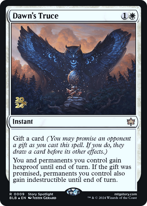 Dawn's Truce (PRE-009) - Bloomburrow Promos Foil