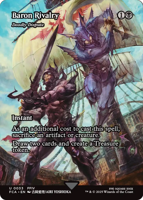 Baron Rivalry - Deadly Dispute (Showcase) (FCA-033) - FINAL FANTASY: Through the Ages / Baron Rivalry (Borderless) Foil