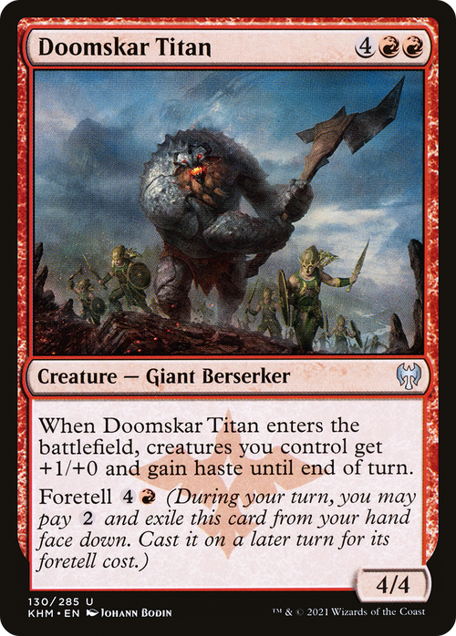 Doomskar Titan (KHM-130) - Kaldheim Foil