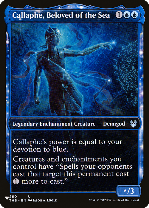 Callaphe, Beloved of the Sea (Showcase) (LIST-THB-260) - The List: (enchantment, Showcase)