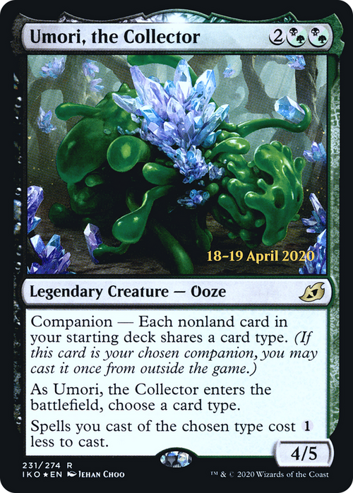 Umori, the Collector (PRE-231S) - Ikoria: Lair of Behemoths Promos: (companion) Foil