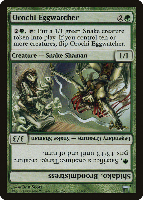 Orochi Eggwatcher // Shidako, Broodmistress (CHK-233) - Champions of Kamigawa