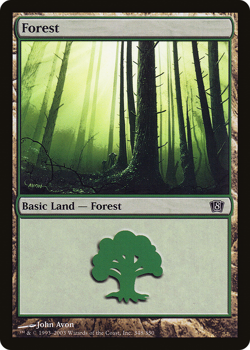Forest (348) (8ED-348) - 8th Edition Foil