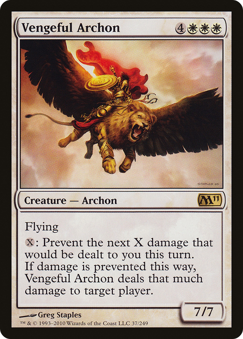 Vengeful Archon (M11-037) - Magic 2011 Foil