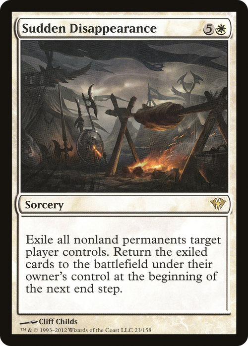 Sudden Disappearance (DKA-023) - Dark Ascension Foil