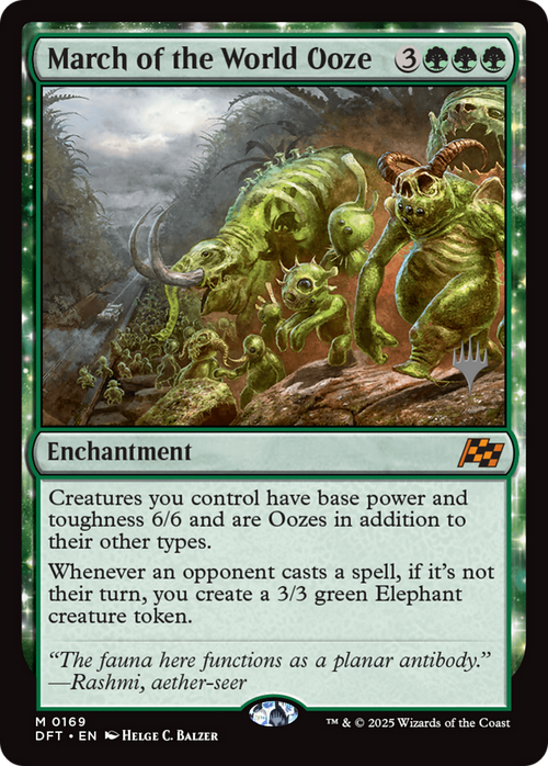 March of the World Ooze (PPDFT-169P) - Promo Pack: Aetherdrift: (enchantment)