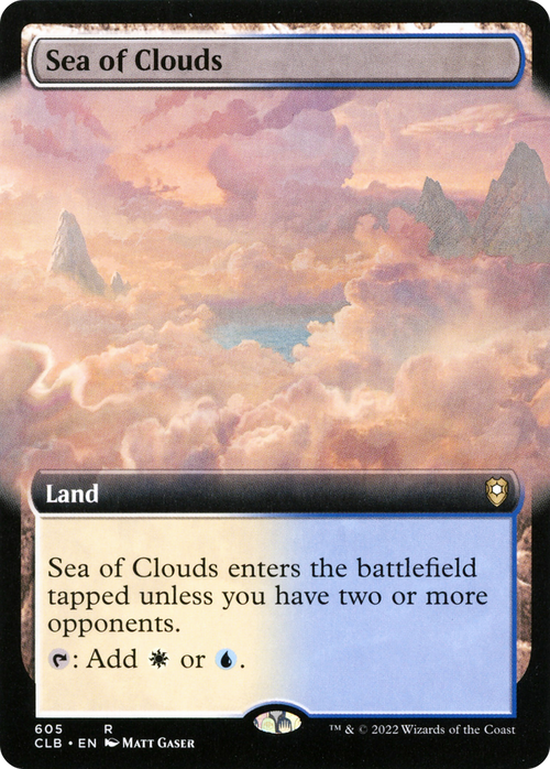 Sea of Clouds (Extended Art) (CLB-605) - Commander Legends: Battle for Baldur's Gate: (Extended Art)