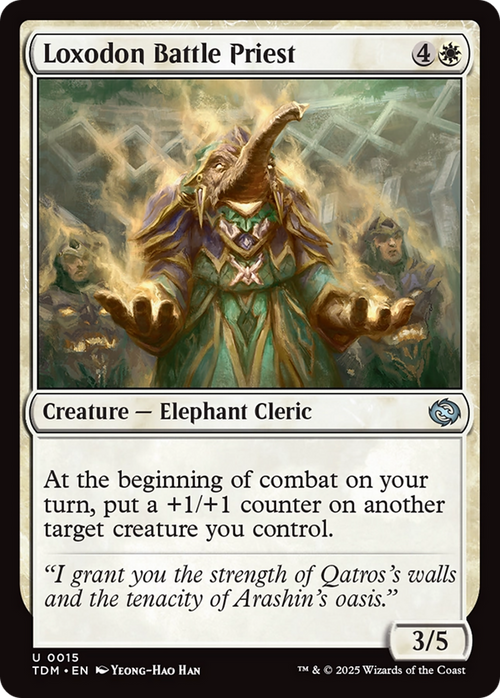 Loxodon Battle Priest (TDM-015) - Tarkir: Dragonstorm