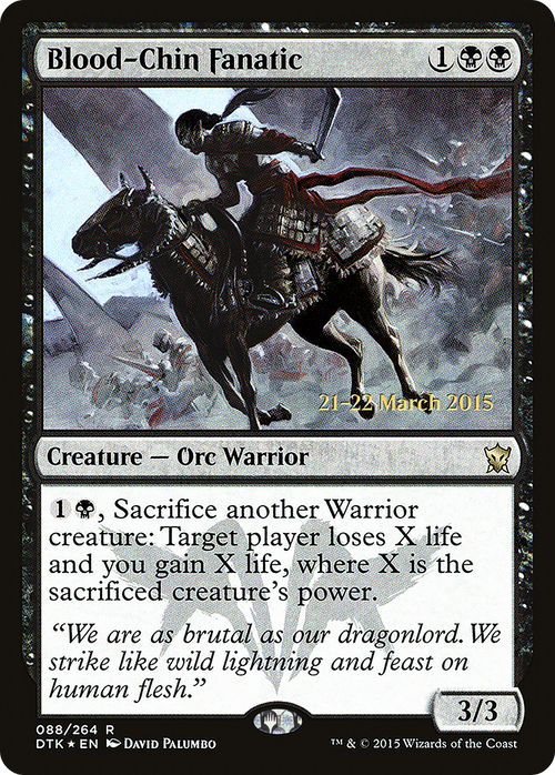 Blood-Chin Fanatic (PRE-88S) - Dragons of Tarkir Promos Foil