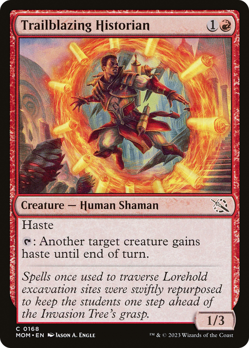 Trailblazing Historian (MOM-168) - March of the Machine Foil