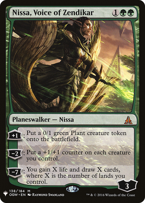 Nissa, Voice of Zendikar (LIST-OGW-138) - The List