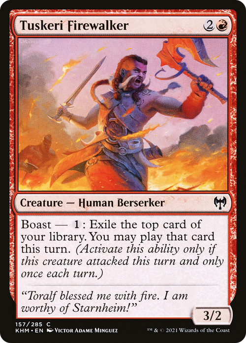 Tuskeri Firewalker (KHM-157) - Kaldheim