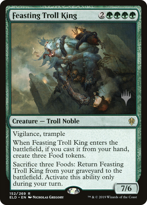 Feasting Troll King (PPELD-152P) - Throne of Eldraine Promos