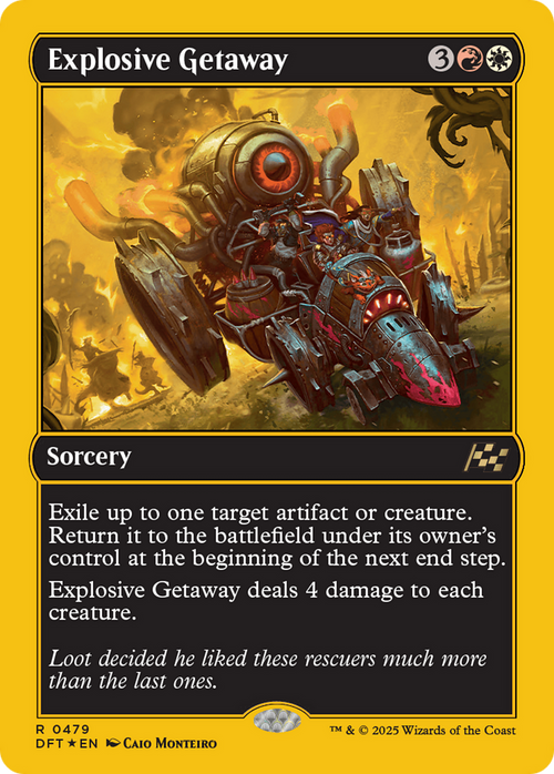 Explosive Getaway (First-Place Foil) (DFT-479) - Aetherdrift Foil