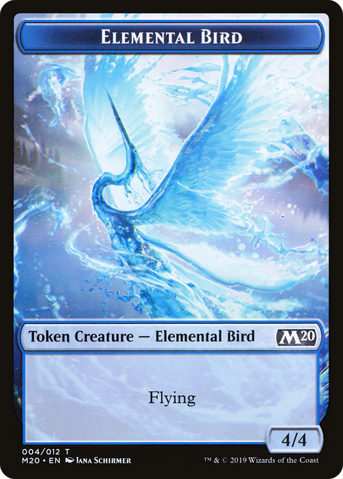 Elemental Bird Token (M20-004) - Core Set 2020 Tokens