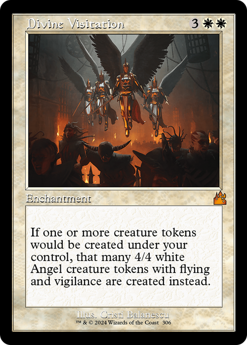 Divine Visitation (Retro Frame) (RVR-306) - Ravnica Remastered Foil