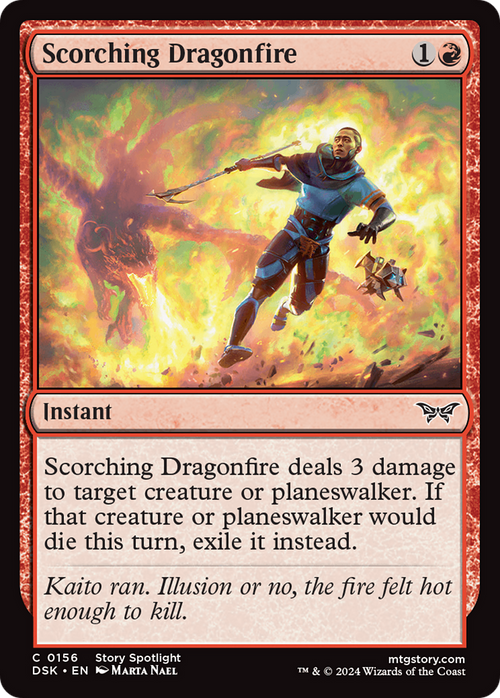 Scorching Dragonfire (DSK-156) - Duskmourn: House of Horror