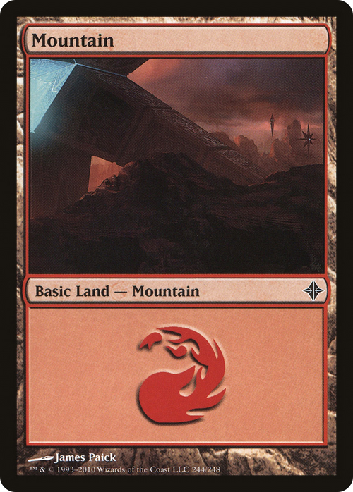 Mountain (244) (ROE-244) - Rise of the Eldrazi Foil