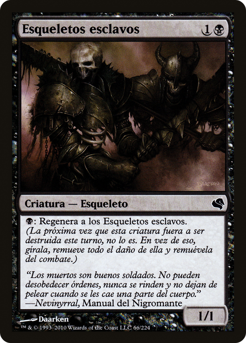 Drudge Skeletons (Spanish) - "Esqueletos esclavos" (PS11-066) - Salvat 2011