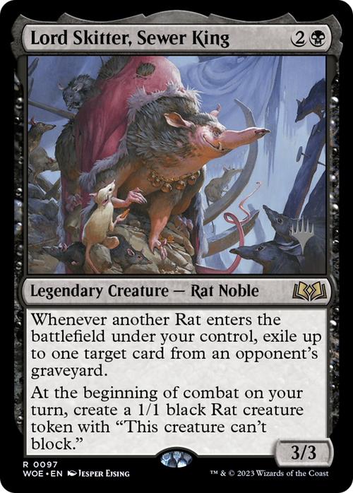 Lord Skitter, Sewer King (PPWOE-097) - Wilds of Eldraine Promos Foil