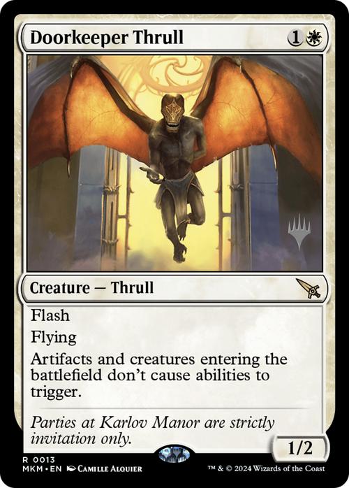 Doorkeeper Thrull (PPMKM-013) - Murders at Karlov Manor Promos Foil