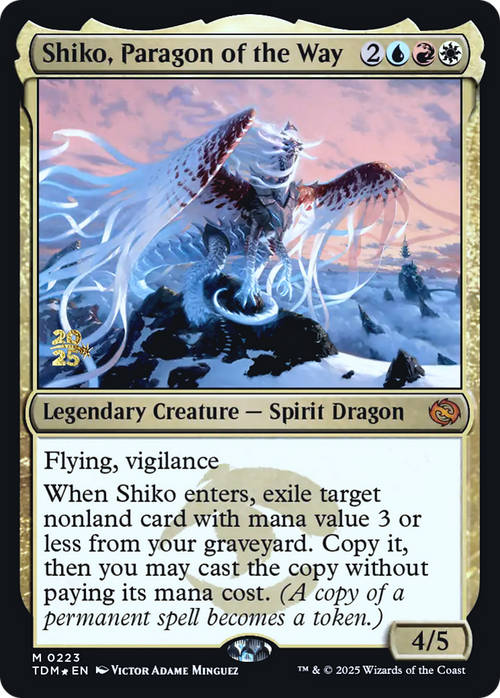 Shiko, Paragon of the Way (PRE-223S) - Prerelease Cards Foil
