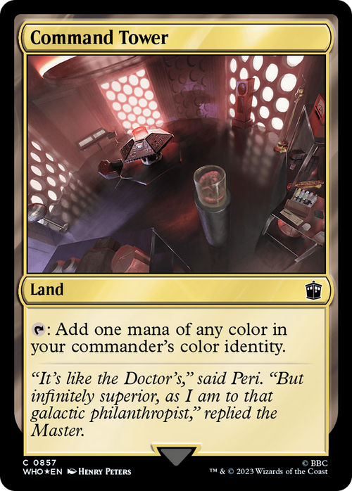 Command Tower (0857) (Surge Foil) (WHO-857) - Doctor Who Foil