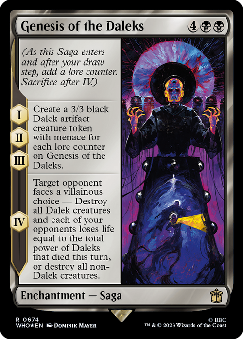 Genesis of the Daleks (Surge Foil) (WHO-674) - Doctor Who Foil