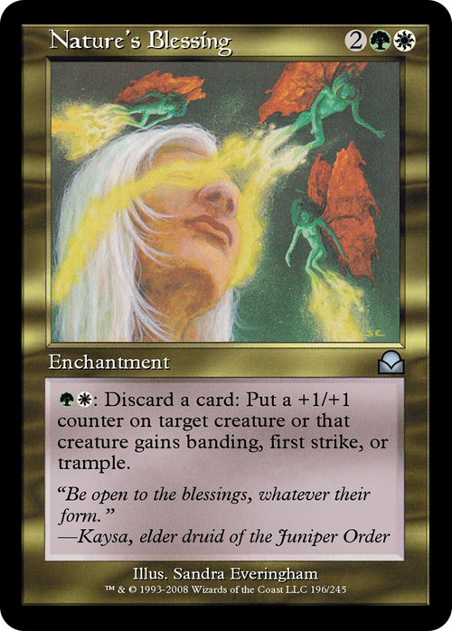 Nature's Blessing (ME2-196) - Masters Edition II Foil