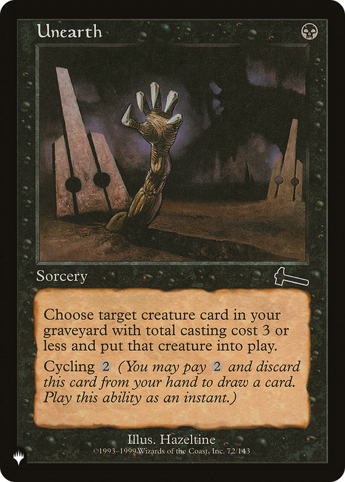 Unearth (LIST-72/143) - The List