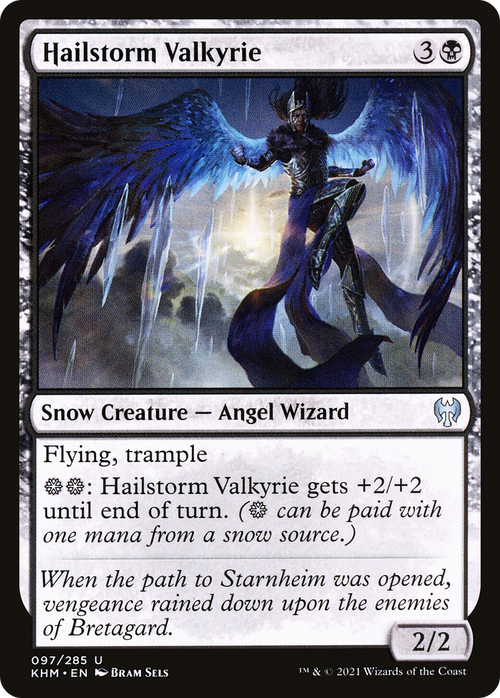 Hailstorm Valkyrie (KHM-097) - Kaldheim: (snow) Foil