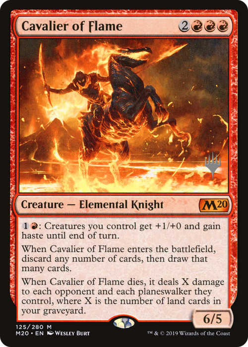 Cavalier of Flame (PPM20-125P) - Core Set 2020 Promos Foil