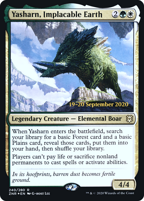 Yasharn, Implacable Earth (PRE-240S) - Zendikar Rising Promos Foil
