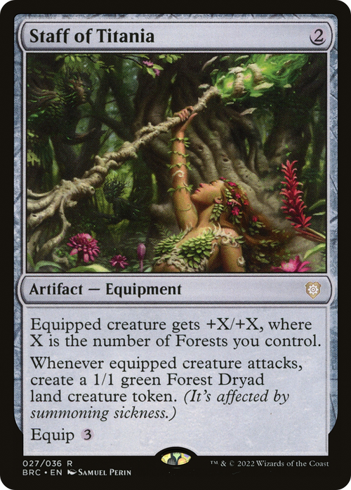 Staff of Titania (BRC-027) - The Brothers' War Commander