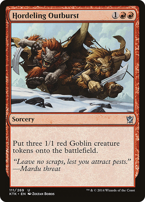 Hordeling Outburst (KTK-111) - Khans of Tarkir Foil