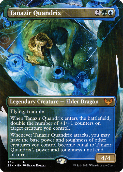 Tanazir Quandrix (Borderless) (STX-284) - Strixhaven: School of Mages (Borderless)