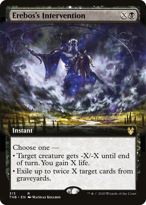 Erebos's Intervention (Extended Art) (THB-313) - Theros Beyond Death: (Extended Art) Foil