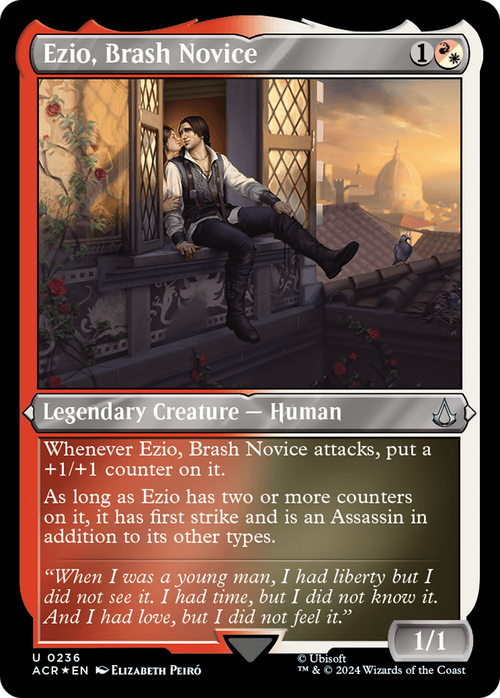 Ezio, Brash Novice (Foil Etched) (ACR-236) - Assassin's Creed Foil