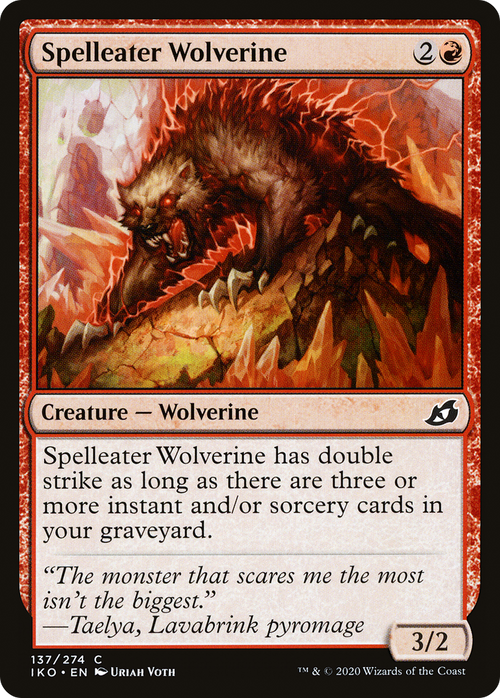 Spelleater Wolverine (IKO-137) - Ikoria: Lair of Behemoths
