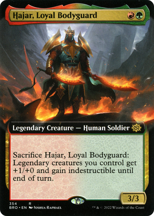 Hajar, Loyal Bodyguard (Extended Art) (BRO-354) - The Brothers' War: (Extended Art)