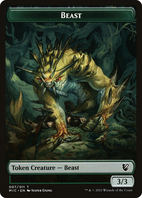 Beast (TMIC-007) - Midnight Hunt Commander Tokens