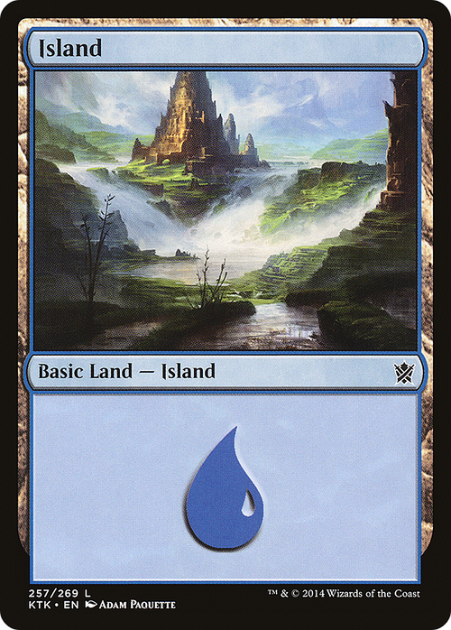 Island (257) (KTK-257) - Khans of Tarkir