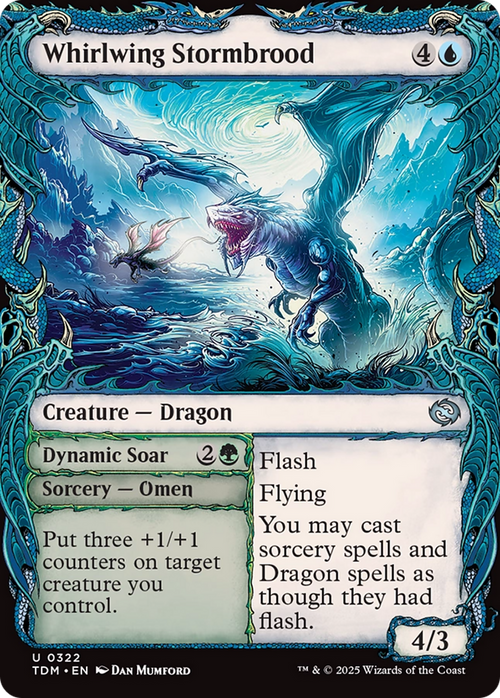 Whirlwing Stormbrood (Showcase) (TDM-322) - Tarkir: Dragonstorm: (Showcase) Foil