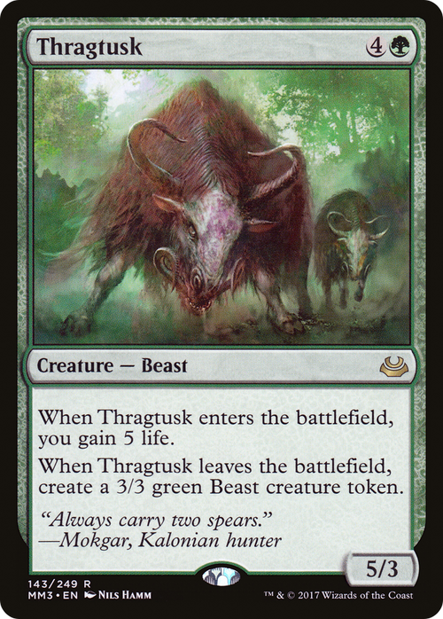 Thragtusk (MM3-143) - Modern Masters 2017 Foil