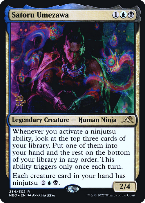 Satoru Umezawa (PRE-234) - Kamigawa: Neon Dynasty Promos Foil