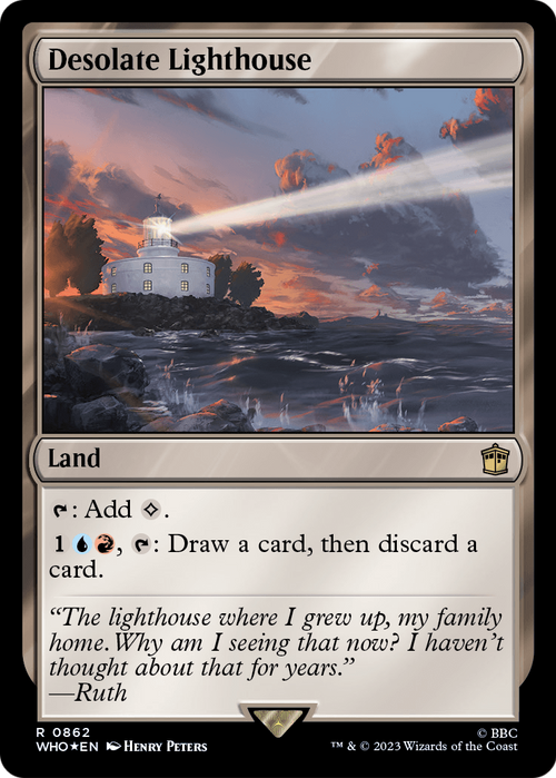 Desolate Lighthouse (Surge Foil) (WHO-862) - Doctor Who Foil