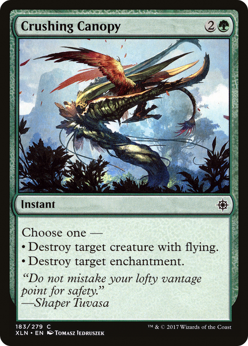 Crushing Canopy (XLN-183) - Ixalan Foil
