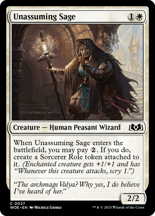 Unassuming Sage (WOE-037) - Wilds of Eldraine Foil